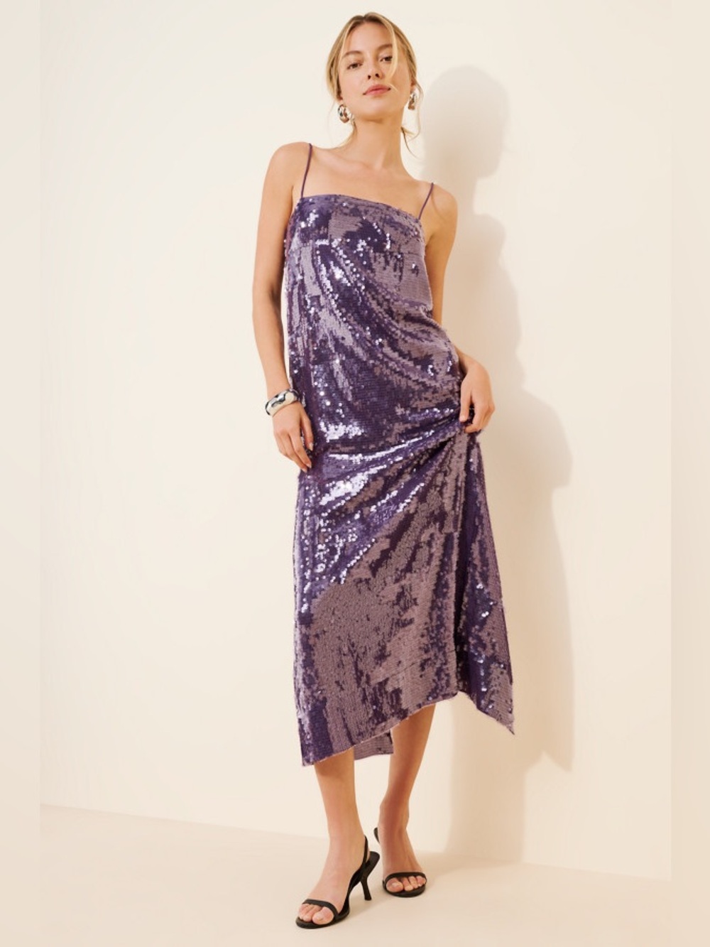 ✨ Anthropologie Dhruv Kapoor Laminated Slip Dress ✨